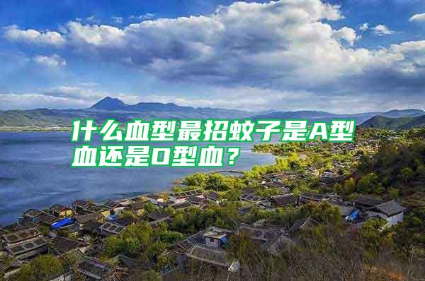 什么血型最招蚊子是A型血還是O型血？