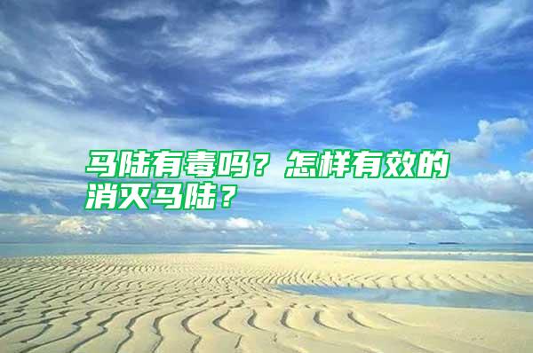 馬陸有毒嗎？怎樣有效的消滅馬陸？