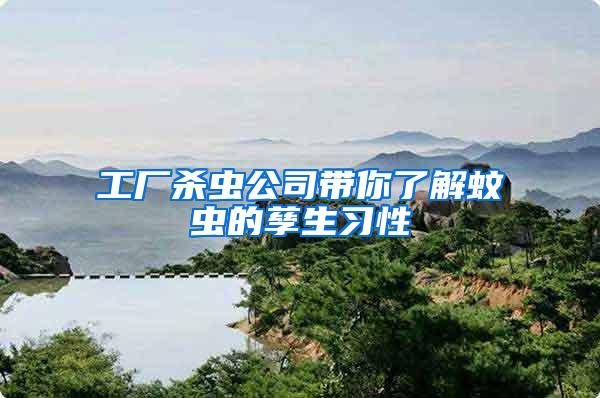 工廠殺蟲(chóng)公司帶你了解蚊蟲(chóng)的孳生習(xí)性