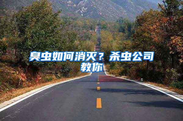 臭蟲如何消滅？殺蟲公司教你